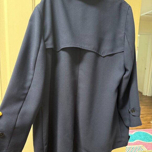 Polo Ralph Lauren Navy Blue Trench Coat - Picture 3 of 6